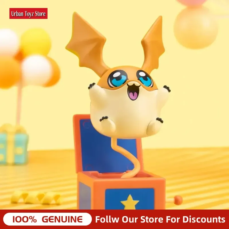 Фото Оригинальная фигурка Bandai Digimon Adventure Bn Q Blind Box, 9-11 см, коллаборация с Такэхито Окавой, ПВХ-фигурка, коллекционная игрушка Агумон №5