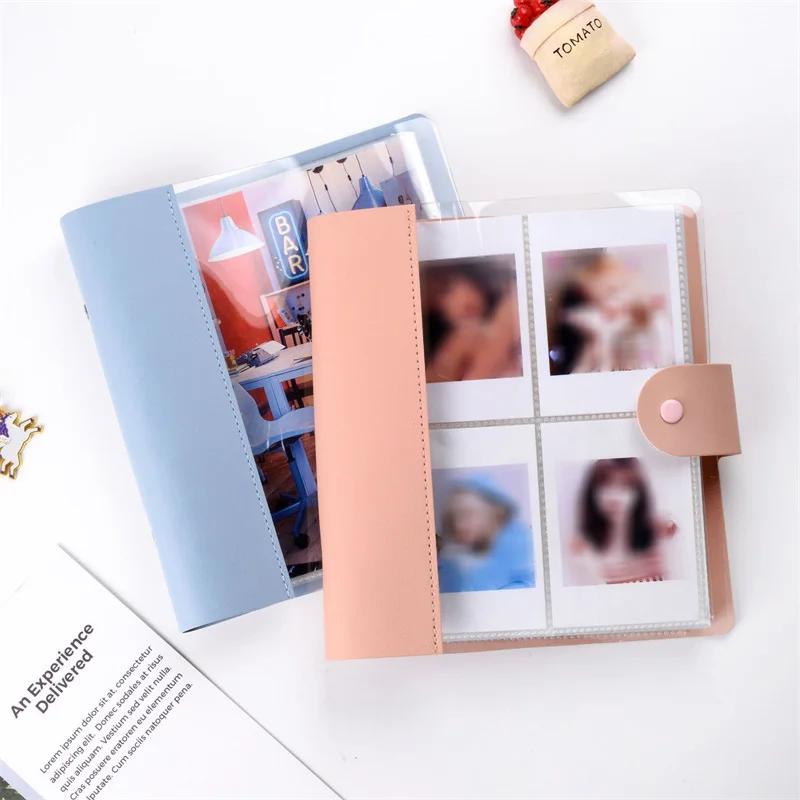 

200 карманов, 3 дюйма, Фотоальбом Polaroid, книга для хранения фотокарт, кожаная строчка, стиль визитных карточек, альбом для карточек