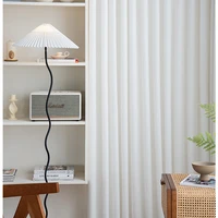 translucent and opaque curtains for living room dining bedroom white gauze semi shading thickened mess