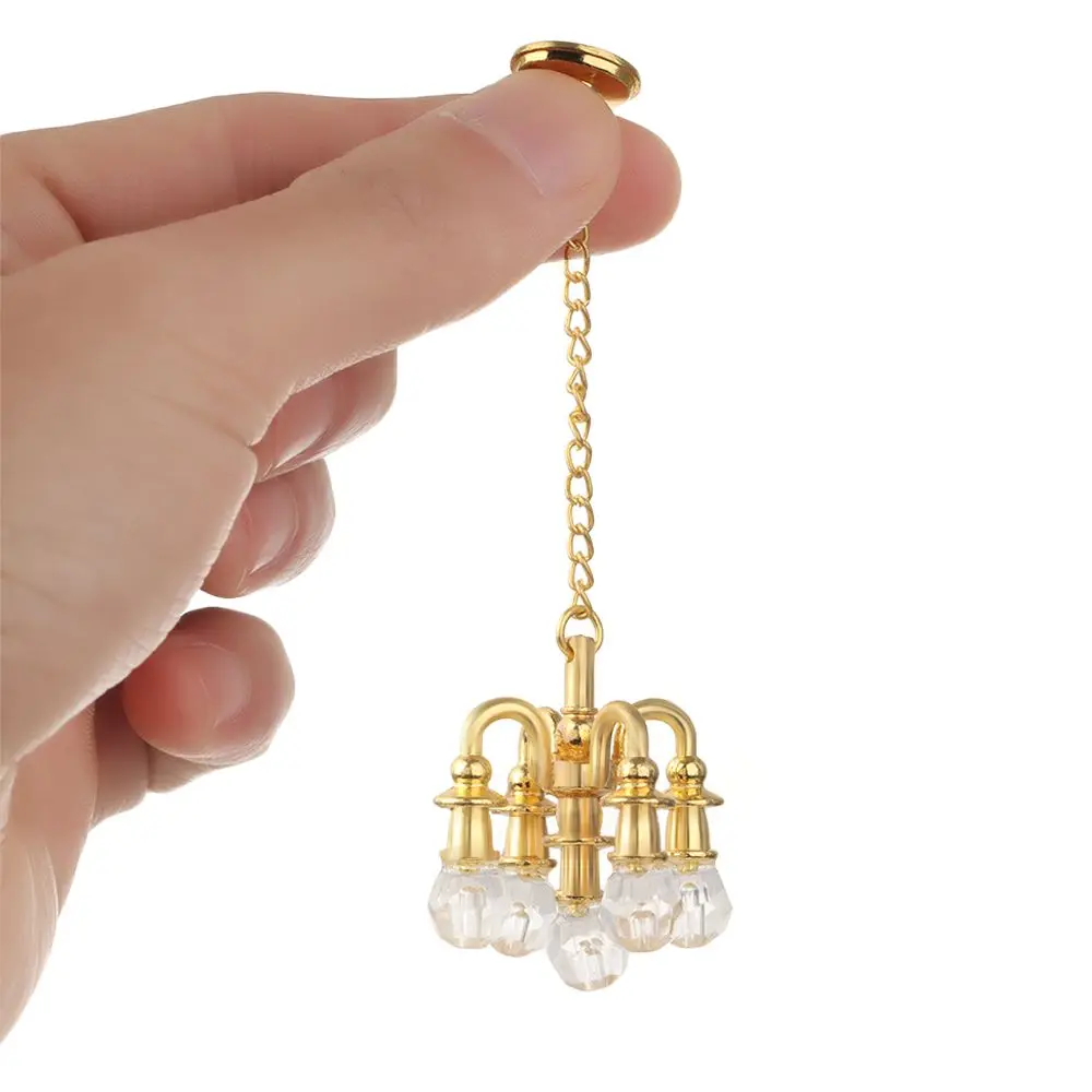 Миниатюрная Напольная Лампа в масштабе 1:12 Кристальный настенный светильник для