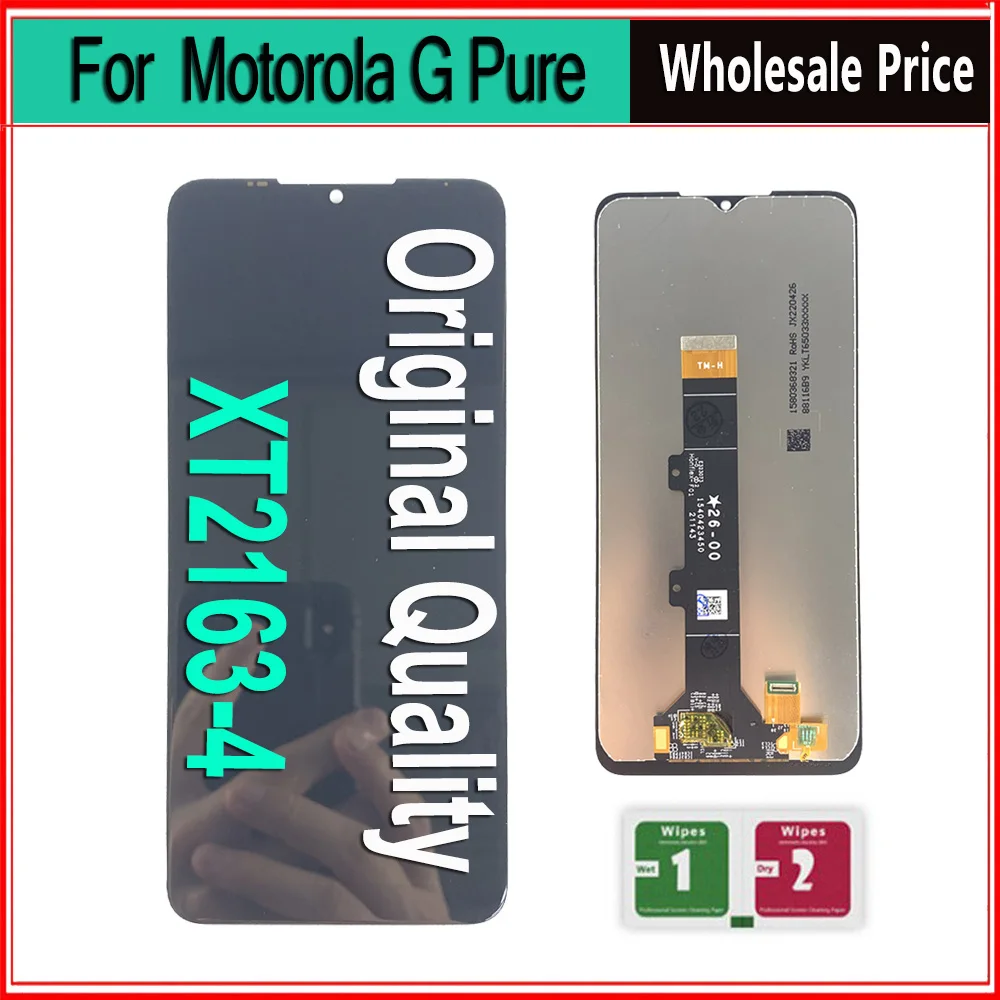 Оригинальный ЖК-дисплей для Motorola MOTO G Pure XT2163 с дигитайзером в сборе запасные части