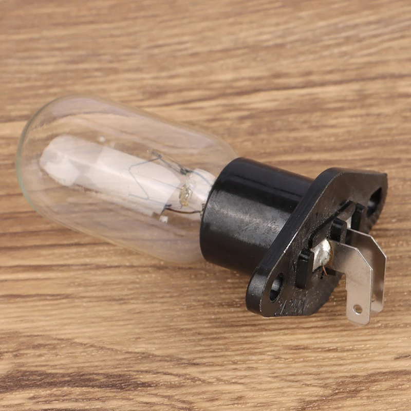

Universal 4.8mm Socket With Bent Foot 220V 15-20W Microwave Oven Bulbs Refrigerator Lighting Bulbs With Holder Replacement Bulbs