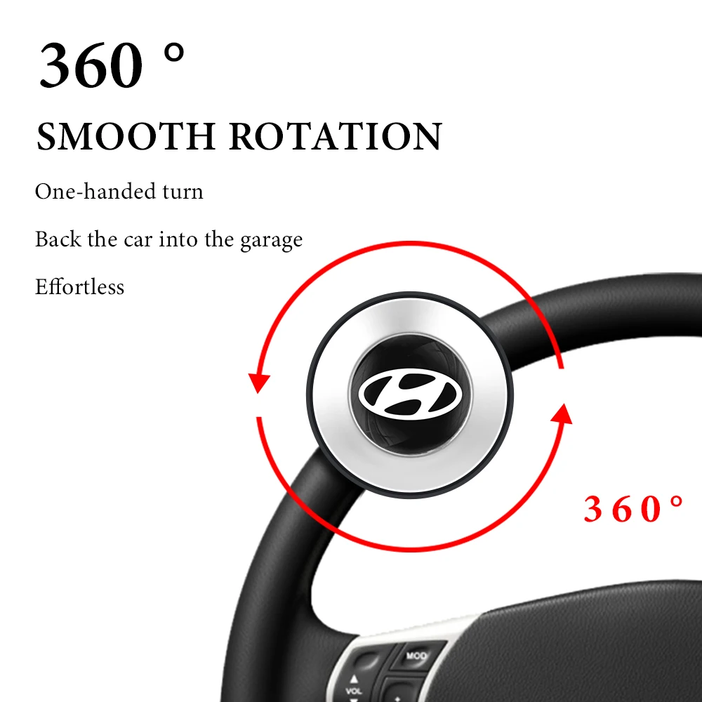 

Car Turning Steering Wheel Booster Spinner Knob 360° Rotation Silicone Handle Ball Accessories For Hyundai I30 I20 IX35 Tucson