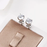 6mm zircon small earrings for women piercing stud earring korean fashion jewelry accessories 2022 trend 2022 free shipping