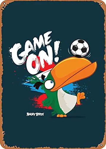 Винтажный металлический знак Game on Tucan патентные художественные принты ретро