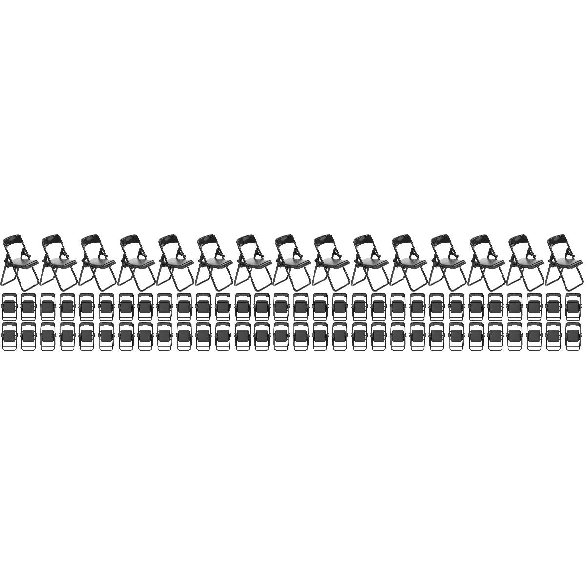 

60 pcs Folding Creative Interesting Mobile Holders Holders Chair Models Mobile Holders