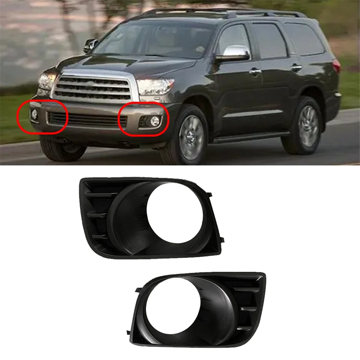 1 пара противотуманных фар для переднего бампера автомобиля обшивка ободка