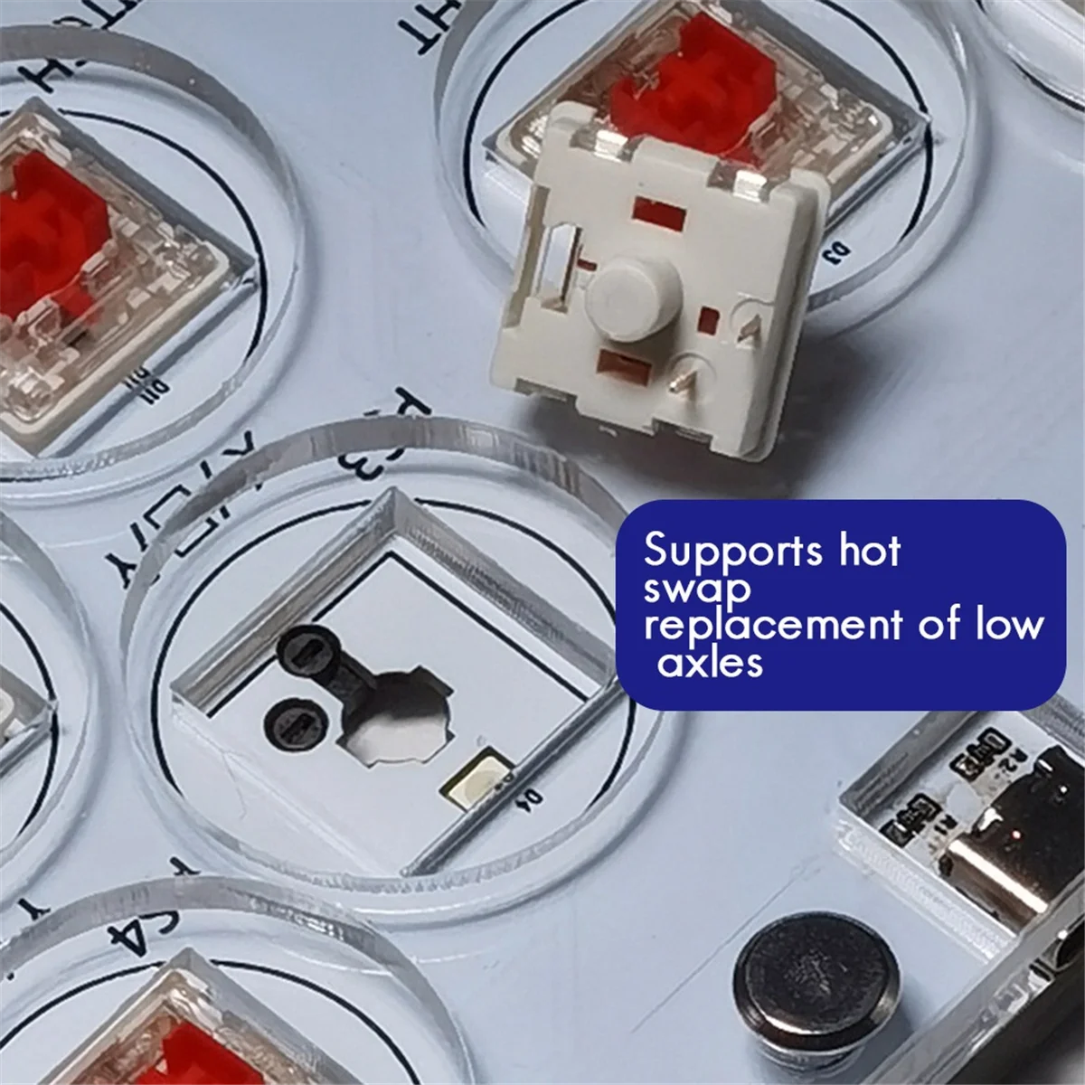 Игровая клавиатура RP2040 Fighting Hitbox + 12 кейкапов для PS4 джойстик Raspberry Pi Street Fighter 6 Tekken