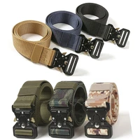 men women tactical belt military hiking rigger waist belt with quick release heavy duty training hunting paintball police belt