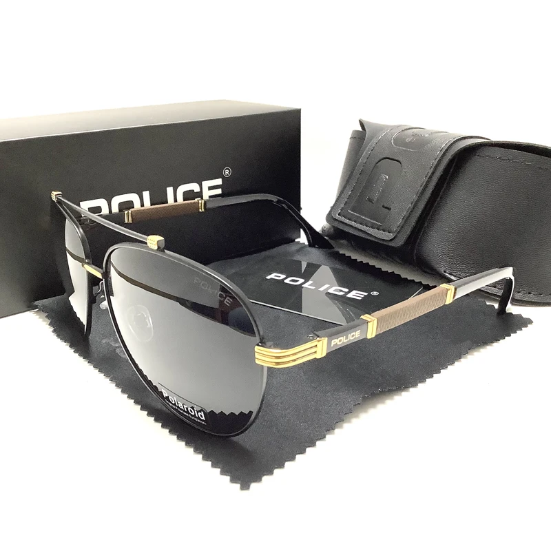 

POLICE 2026 Brand fashion Men Aluminum Sunglasses Polarized UV400 Mirror Male Sun Glasses Women For Men Oculos de sol
