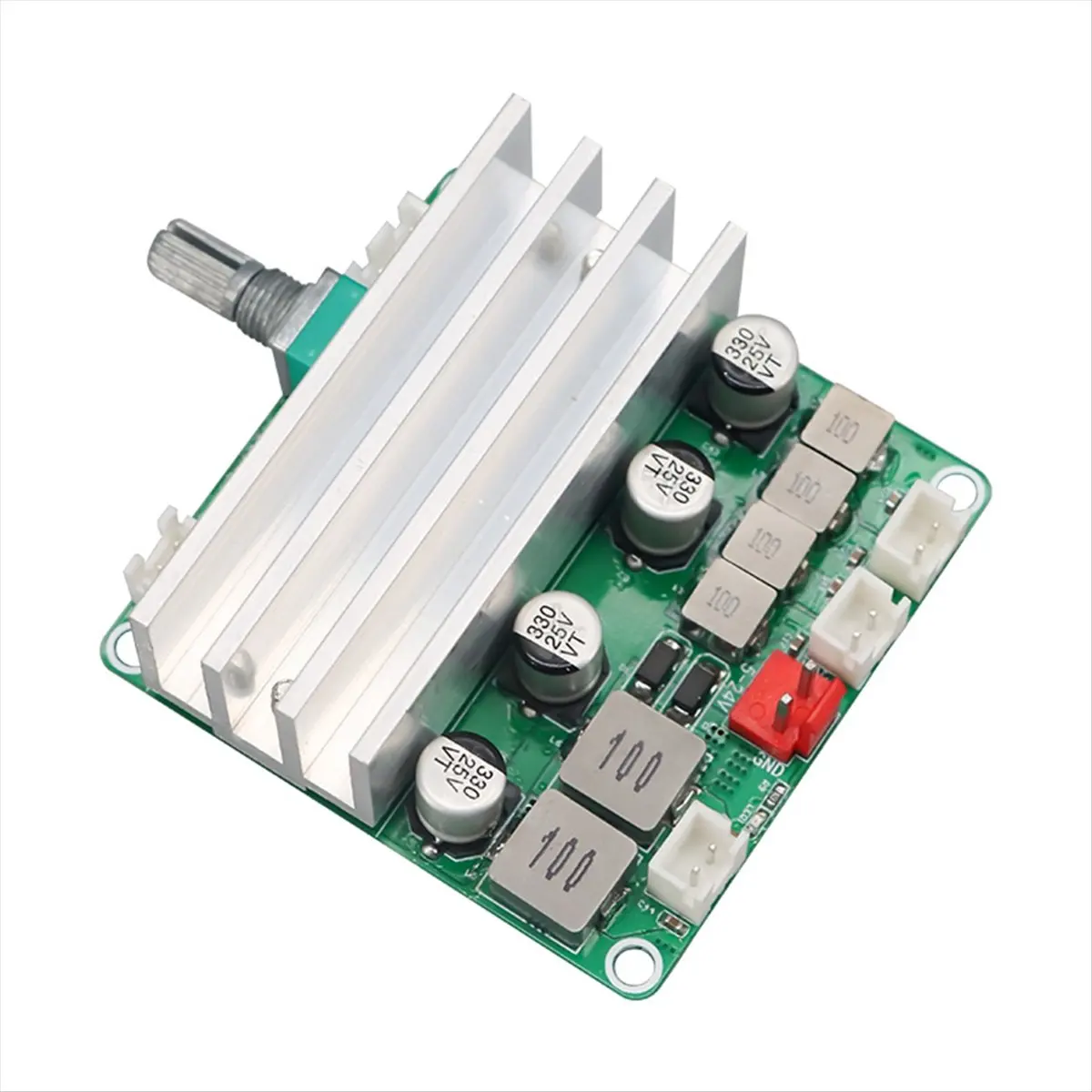 Фото Цифровая аудиоусилительная плата (DT93) 2.1-канальная 2X50W и 100W, 12V-24V, модуль усилителя для домашнего кинотеатра DIY с регулировкой басов и высоких частот №3