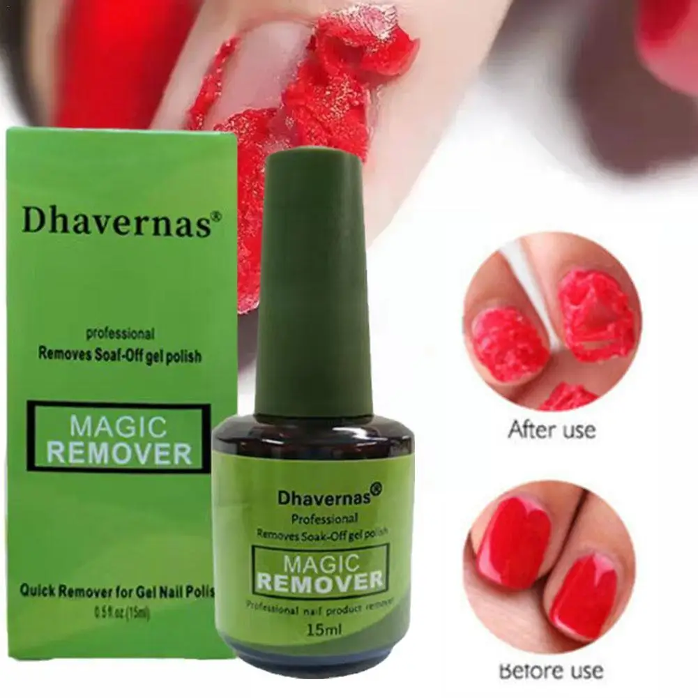 

Magic Remover Nail Gel Polish Clean Fast Remover Within Gel Nail UV 3-5 Magic 15ml Burst Polish MINS Remover Gel Tool I5H8