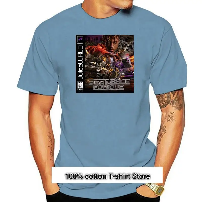 

Camiseta Funy для мужчин и женщин, camisa de Juice Wrld Death Race For Love, cubierta de arte, tshirs