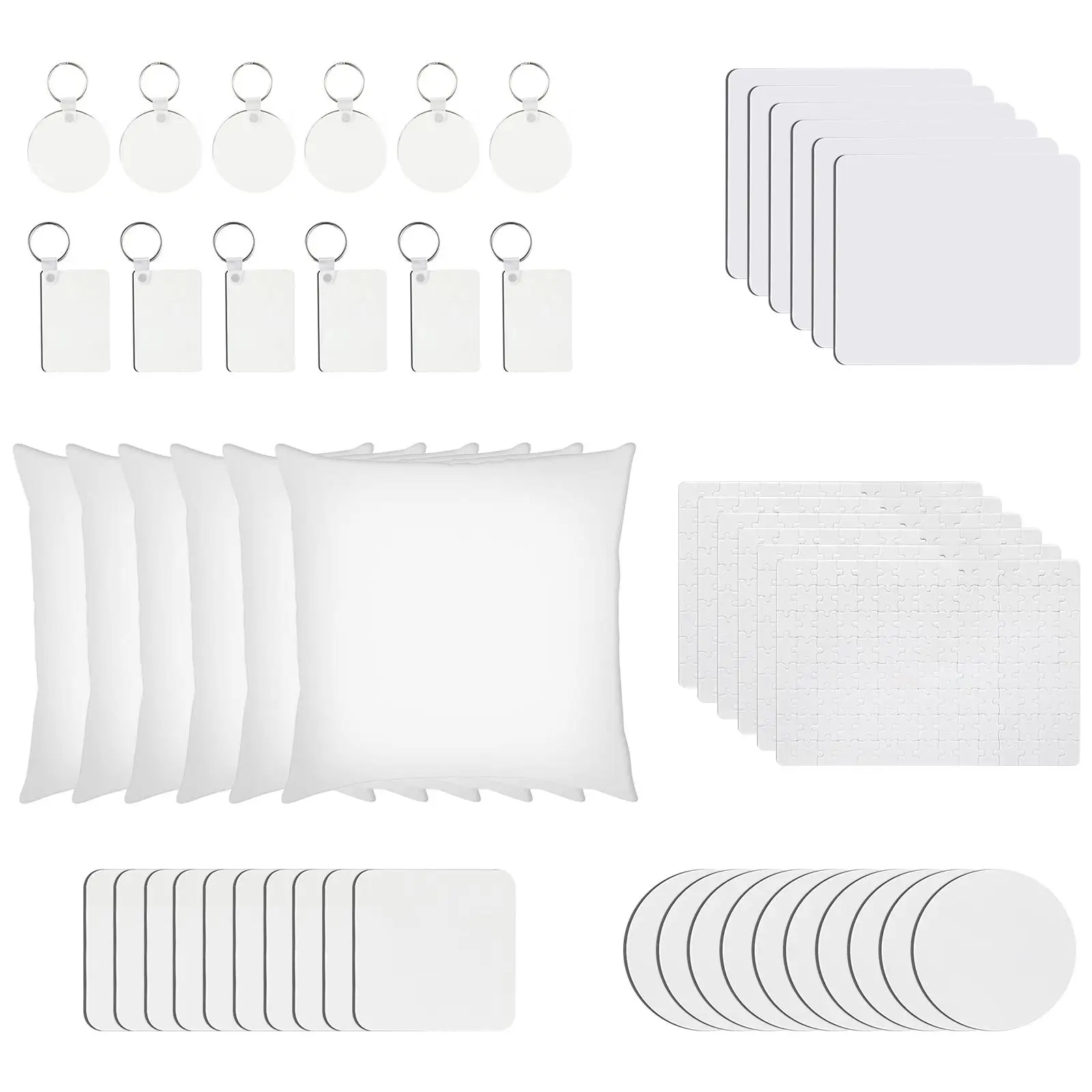 

Чистый брелок для изготовления ювелирных изделий, изготовленный методом сублимации, 50 шт.