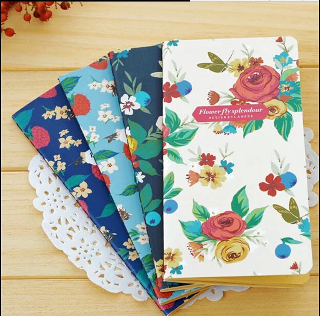 

1pcs/lot Beautiful 90*173mm Butterfly Dance Weekly Planner 2 Car Line DIY Weekly Plan Book Portable Notebook