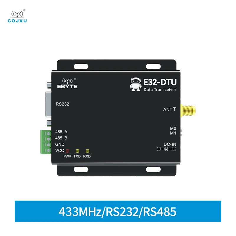 

LoRa Industrial Wireless Digital Radio RS232/RS485 433MHz 12KM 33dBm COJXU E32-DTU(433L33)-V8 LoRa Spread Spectrum Transceiver