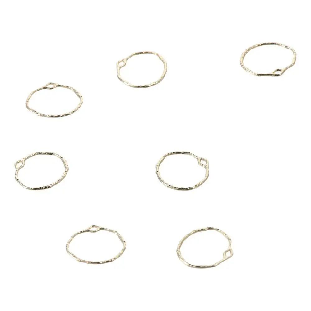 Круглые Подвески с открытой задней панелью полые круглые подвески из сплава