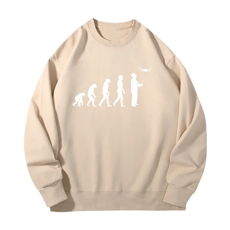Мужские повседневные модные толстовки с длинными рукавами DRONE EVOLUTION принтом на