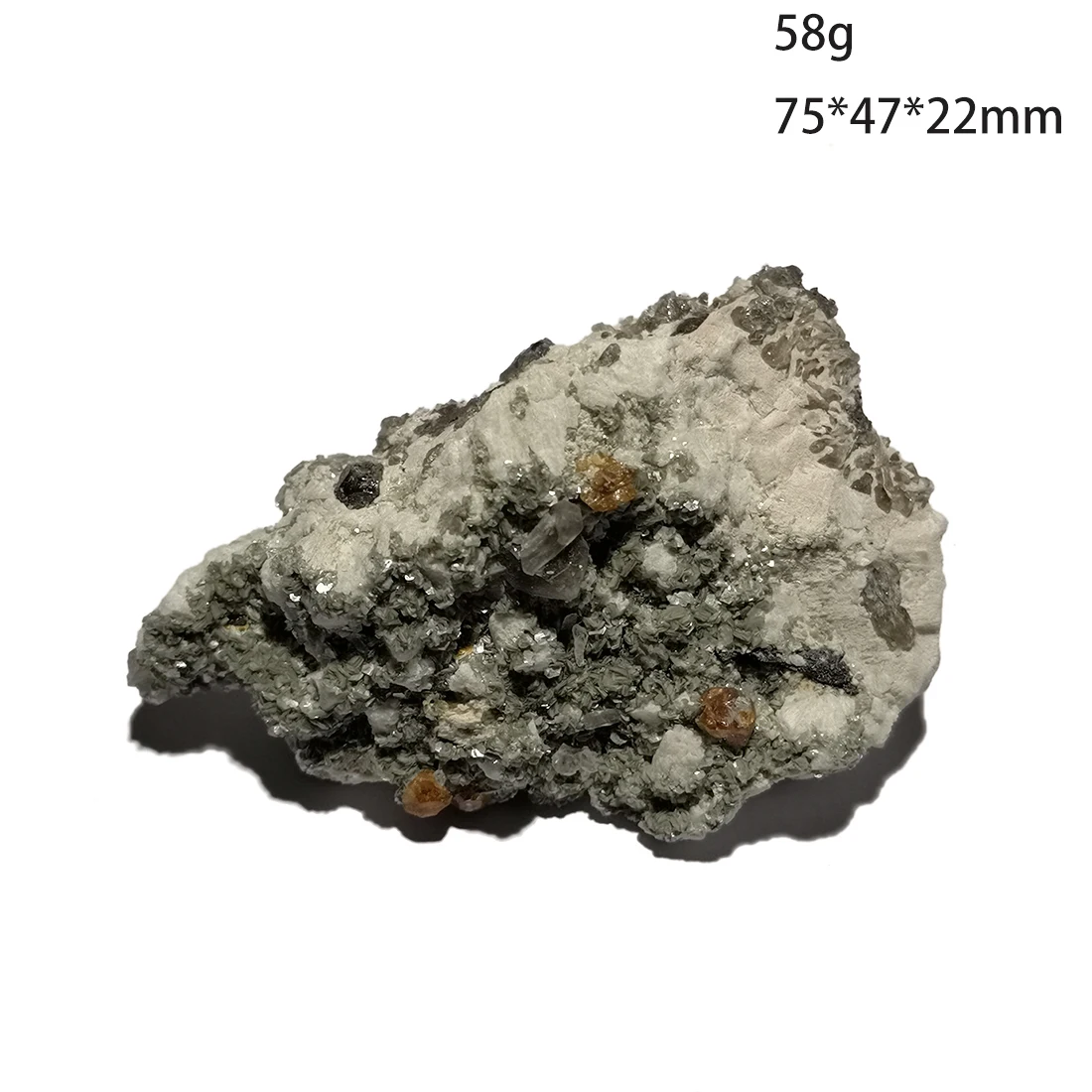 

C2-4I 100% Natural Stone Quartz Mineral Crystal Specimen Feldspar Garnet Yunxiao Fujian Province China