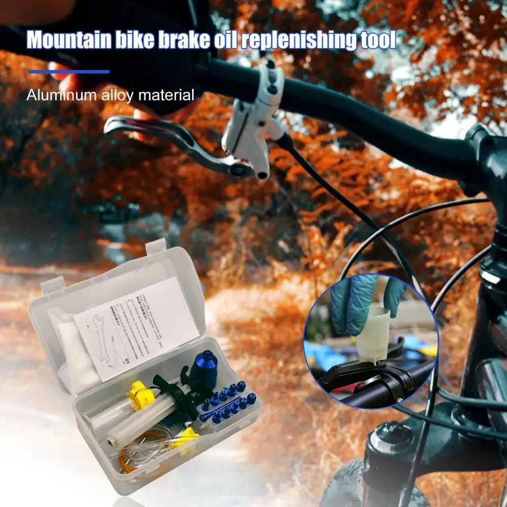 

Precise Bike Bleed Kit Smooth Metal Oxidation Processing Oil Bleed Kit for Cycling Bicycle Repair Tools