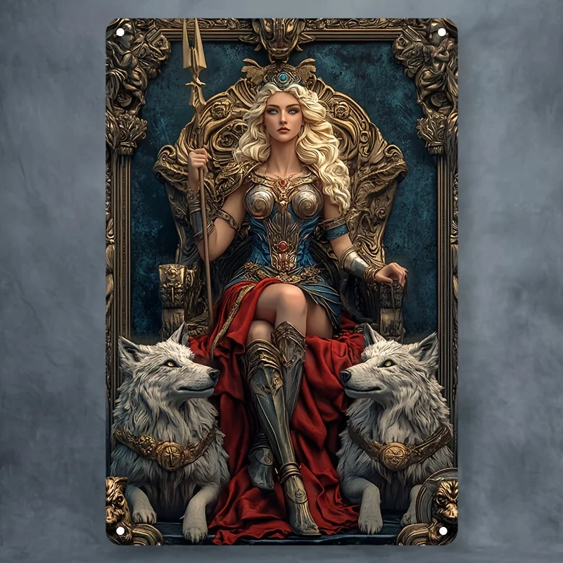 

Алюминиевая вывеска Богини Афины, 2D винтажный стиль