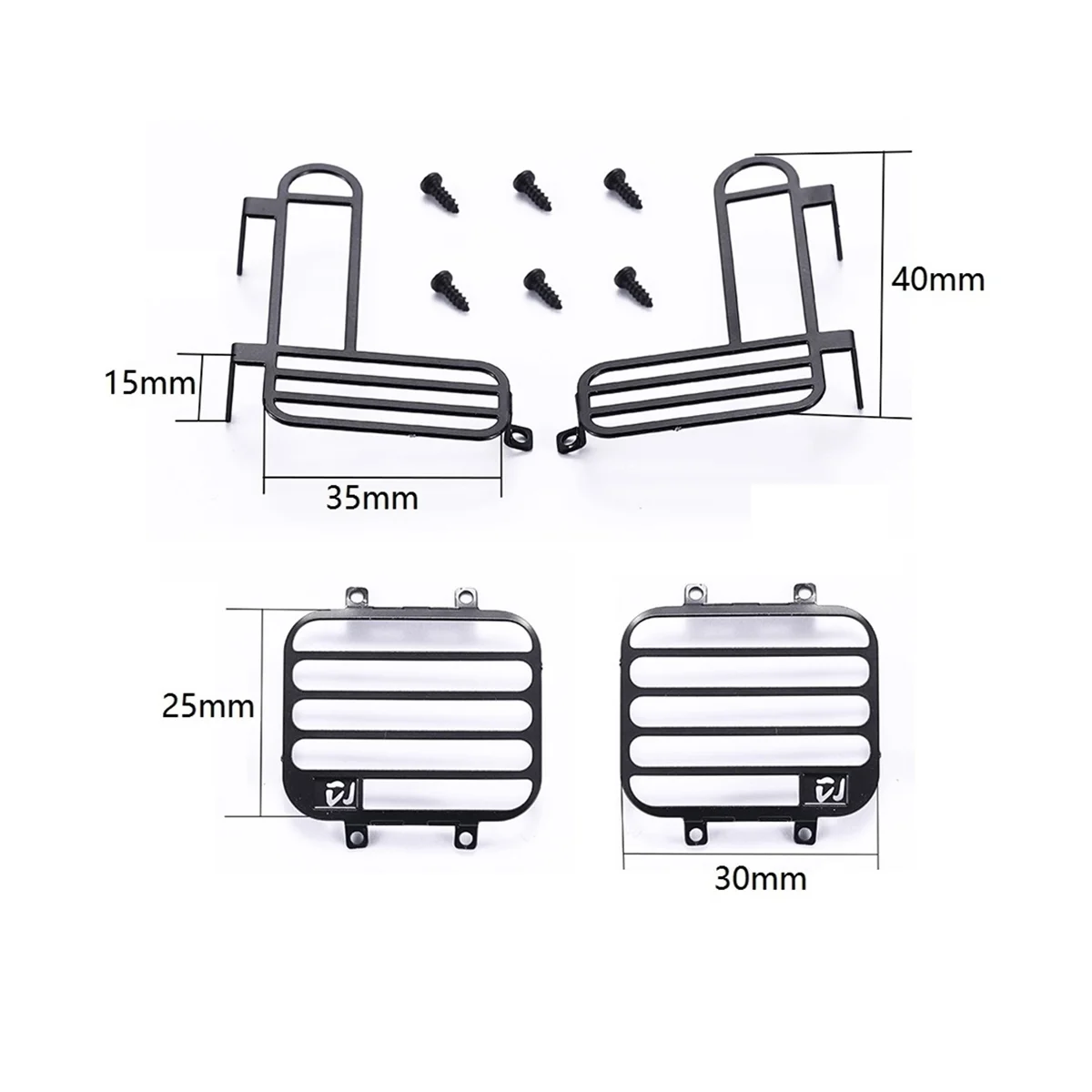 

For MN D90 MN98 MN99S Steel Front and Rear Lampshade Light Cover Headlight Guard Protection 1/12 RC Car Upgrade Parts