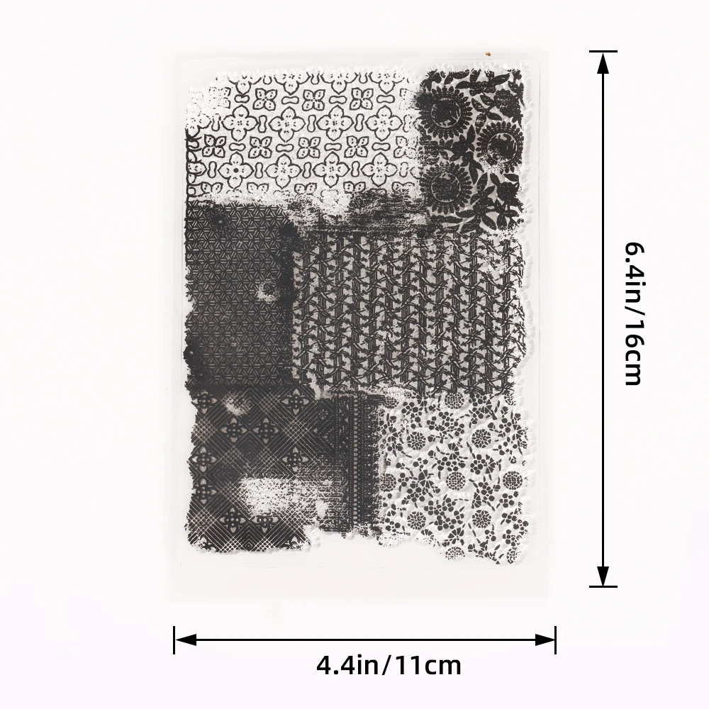 Прозрачные штампы из силиконовой резины с текстом на спине для скрапбукинга и