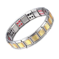 new fashion square magnetic bracelet men chain men bracelet hematite health energy bracelet for women benefits