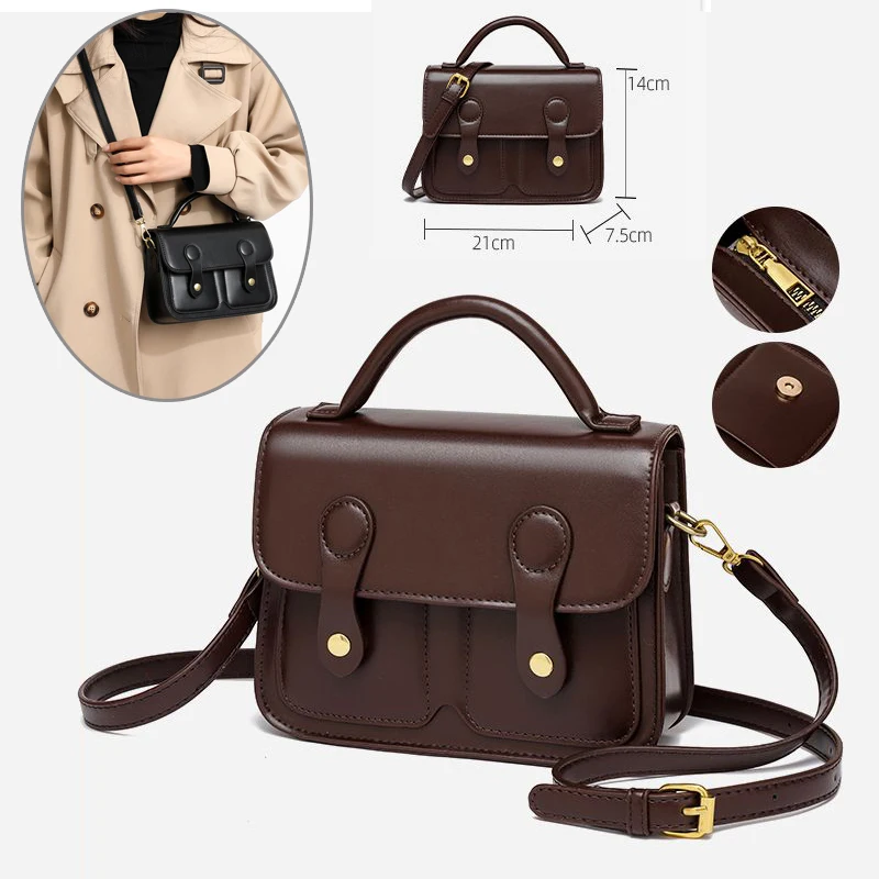 

Ins Fashion Portable Shoulder Messenger Bag Female Small Square Bag