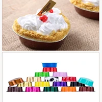 10pcs heart cake pan valentine red heart shaped cake pan cake cups with lids disposable cupcake cups flan baking pans container
