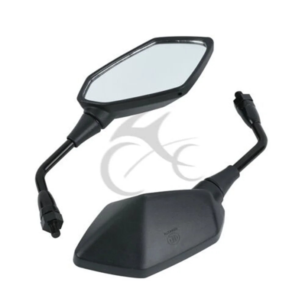 

Pair Black Rear View Side Mirrors Fit For Kawasaki ZRX1200 01-08 ZRX1100 97-00