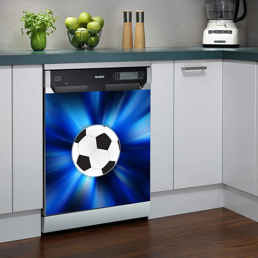 

Football 3D Magnet Stickers Home Decor Self-adhesive Waterproof Removable Dishwasher Refrigerator Sticker Child's Room Decor
