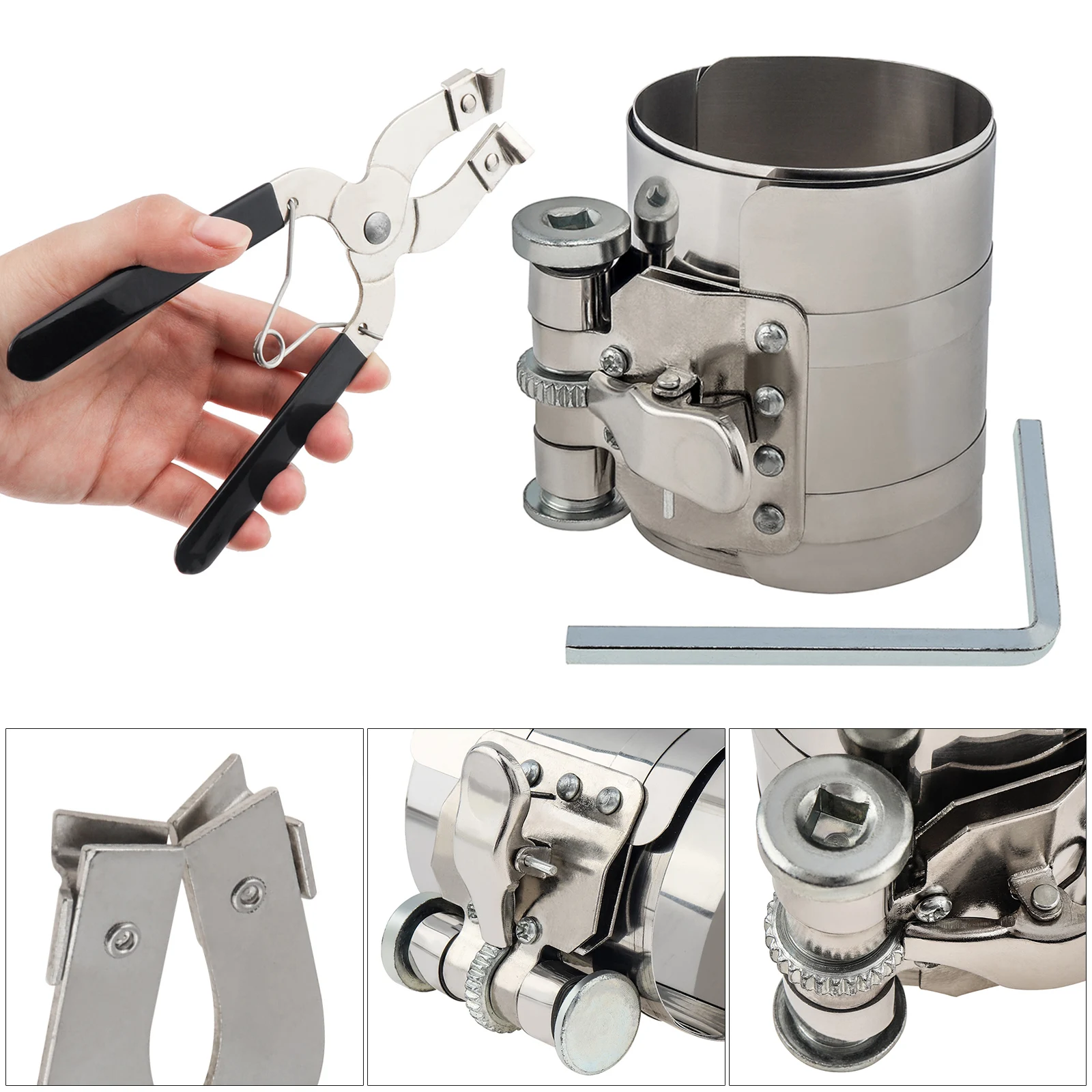 3-дюймовое регулируемое поршневое кольцо 53-175 мм инструмент для компрессора