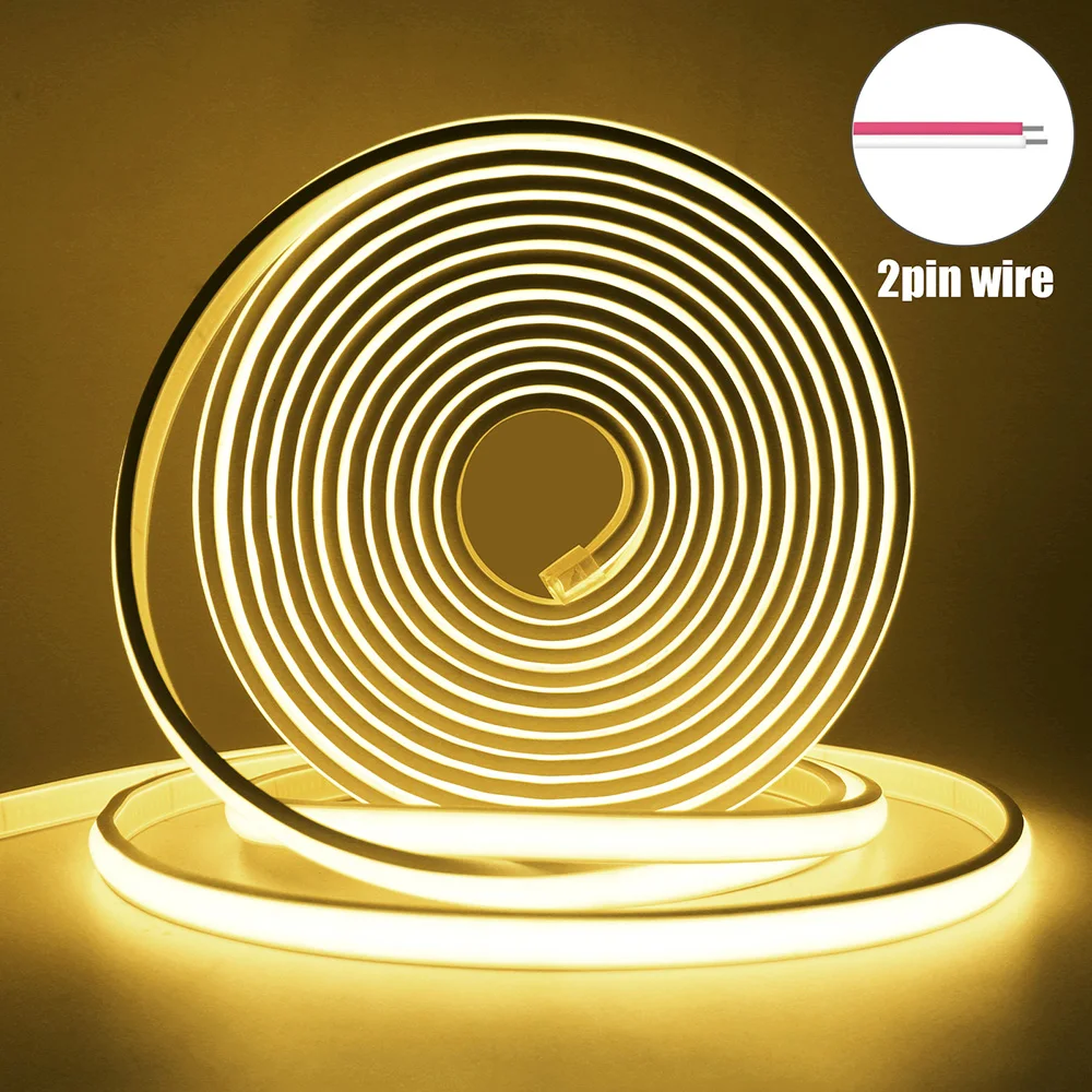 

КISUFU Неоновая светодиодная лента 320LED/м тёплый/холодный/натуральный белый 1-20м