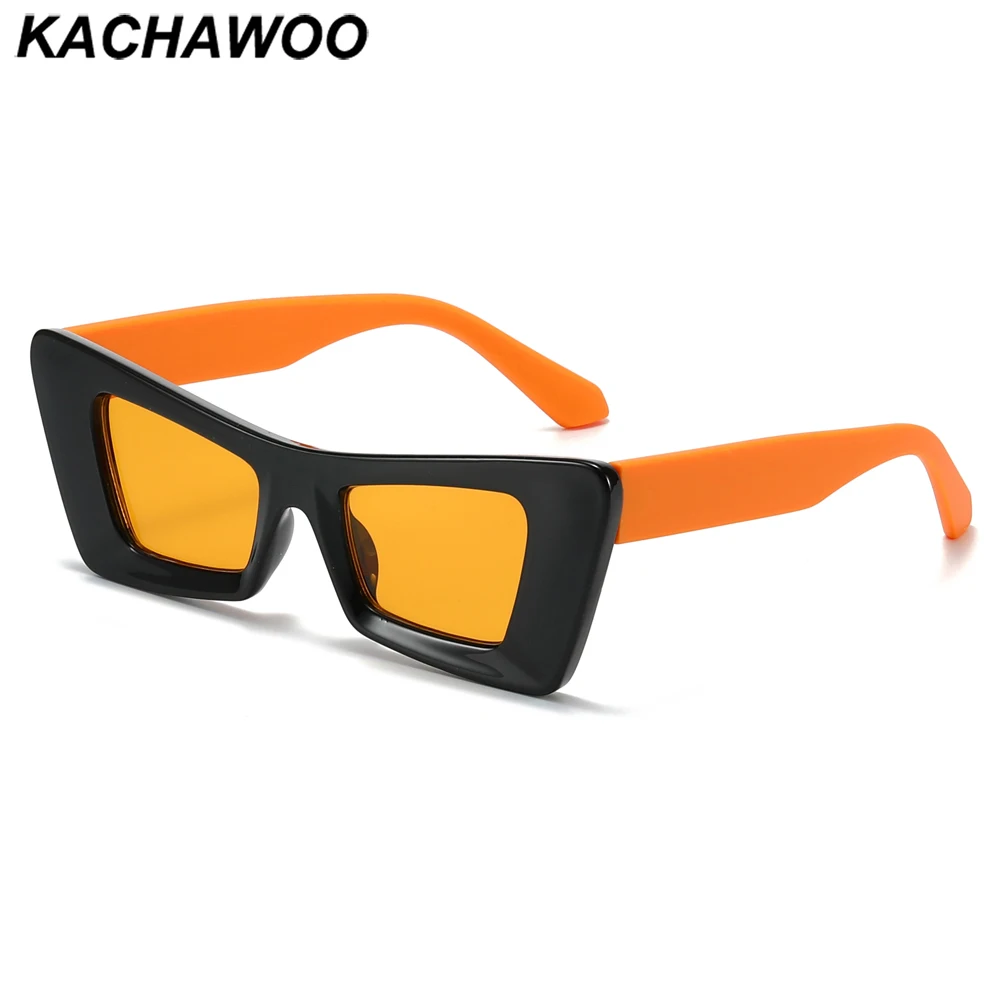 

Женские солнцезащитные очки кошачий глаз Kachawoo, модные солнцезащитные очки в европейском стиле для женщин, для вечеринки, с белым леопардовы...