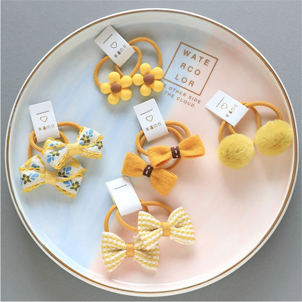 

10 шт., резинки для волос, для прически «конский хвост»