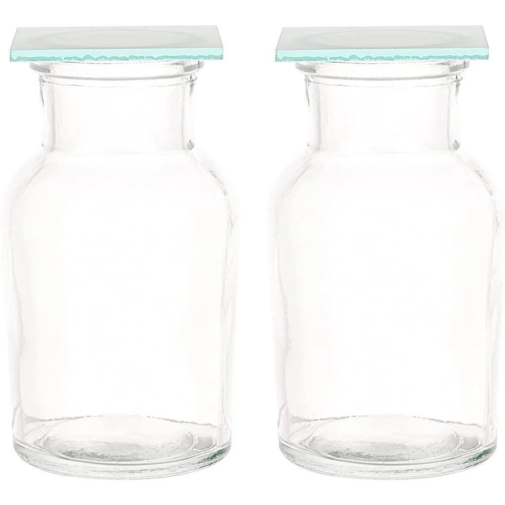 

Лабораторная стеклянная бутылка с широким горлом, 125 мл, 4 набора