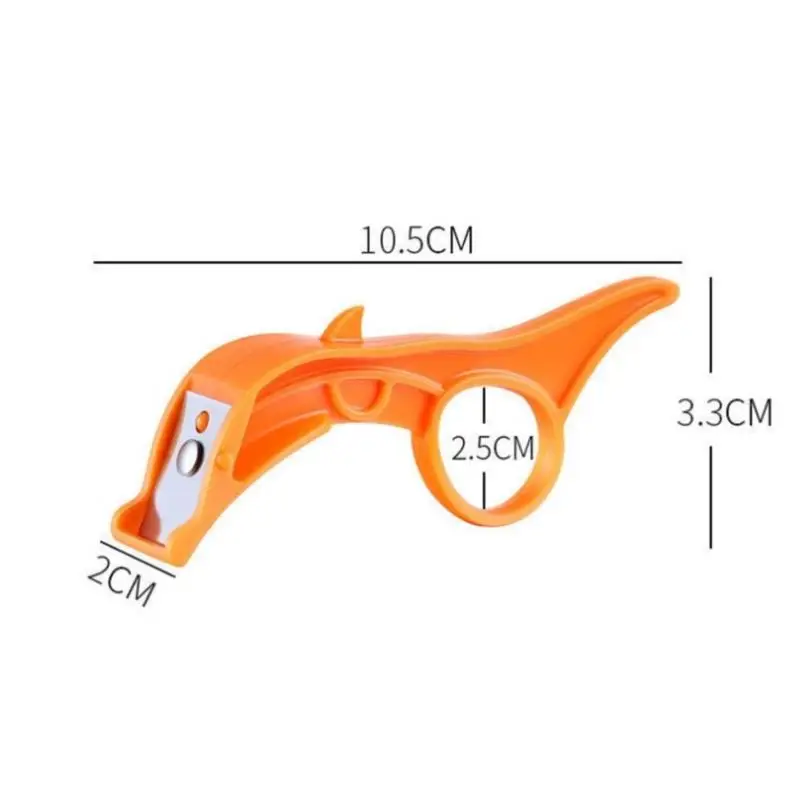 Портативный трехфункциональный пластиковый овощечистка для фруктов Orange Pear Apple Slicer Stripper Cutter Citrus Knife Multifunctional Peeling Artifac.