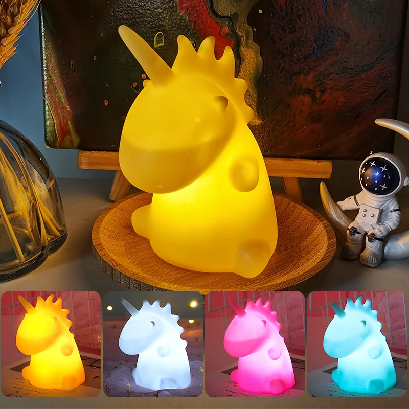 

Cartoon Unicorn Lamp for Kids Night Light Mobile Lighting Toy for Children Cute Unicorn Shape Light Baby Stuff Christmas Gifts