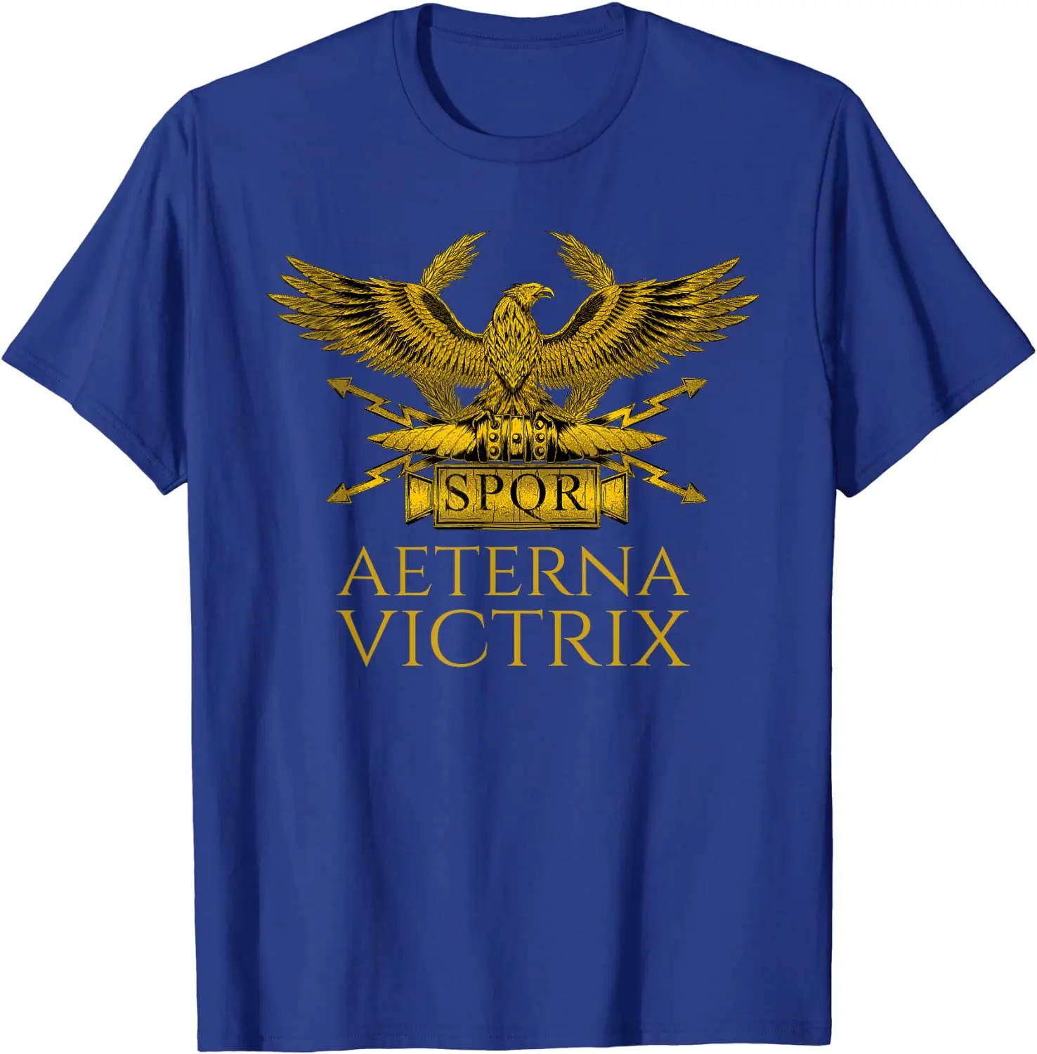 Фото Футболка Ancient Rome - Aeterna Victrix - Roman Legionary Eagle SPQR с короткими рукавами, повседневная, 100% хлопок, с круглым вырезом, летние футболки №4