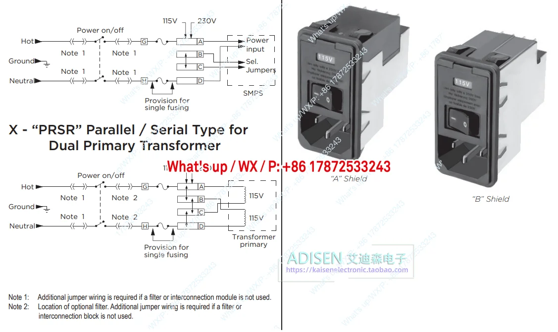 Фото Фильтр Corcom DH6B 7-6609940-6, 6А, с низким уровнем утечек, для усилителей мощности и аудиооборудования, TE №4