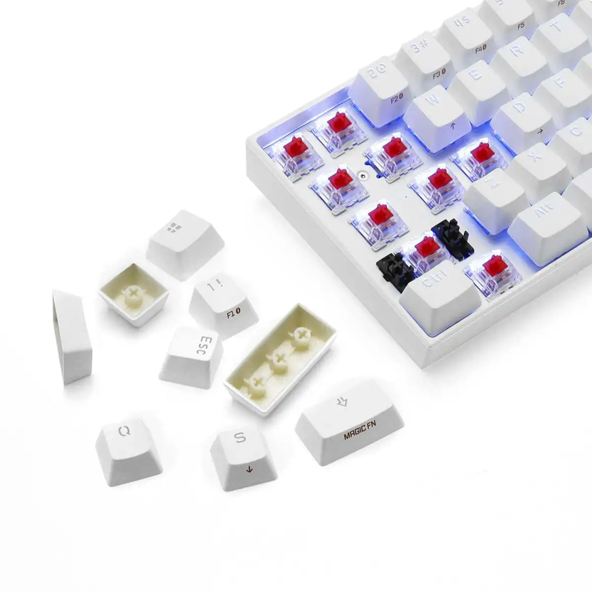 Для ANNE Pro 2 Pro2 NKRO Gateron красно-коричневый переключатель мини портативная