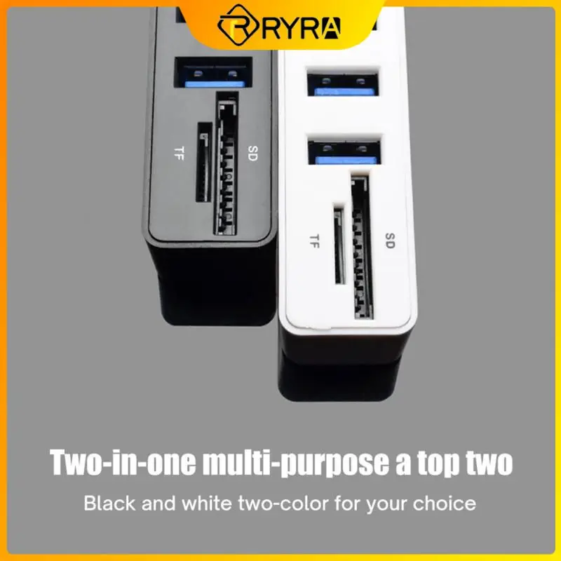 

RYRA Card Reader Computer HUB COMBO Extension Adapter USB HUB COMBO 8-port Divider TF/SD Expander For Computer PC Accessories