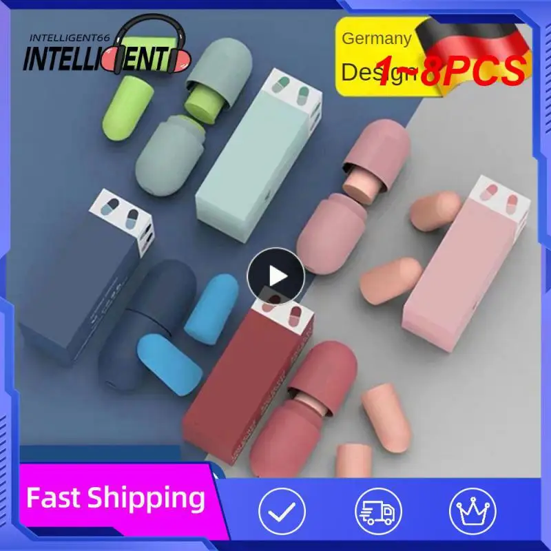 

1~8PCS Soundproof Sleeping Ear Plugs Earplugs For Sleep Special Mute Soft Slow Rebound Student Anti-Noise Protection Anti Ronco