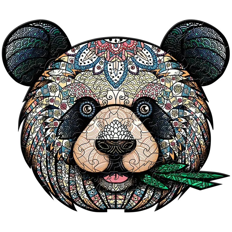 

Montessori Panda Puzzles Custom Animal 100 200 300 Unique Style Wooden Jigsaw Puzzles for Kids Adults Toy Gift Game Wholesale