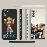 hot anime one piece for samsung galaxy s22 s21 s20 s10 note 20 10 ultra plus pro fe lite liquid left rope phone case capa cover