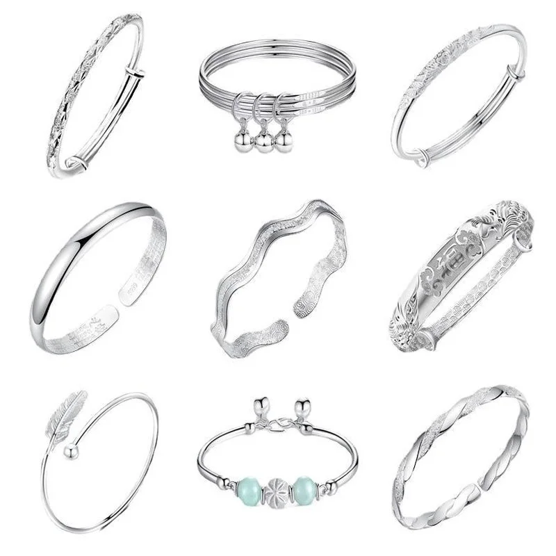 

Женский Регулируемый Браслет-манжета с бусинами, в стиле ретро