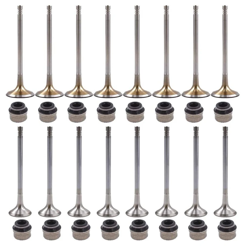 

16Pcs 6Mm Intake Exhaust Valves Set For - A4 A5 Golf Tiguan Passat 2.0T 06D109611T 06D109611H