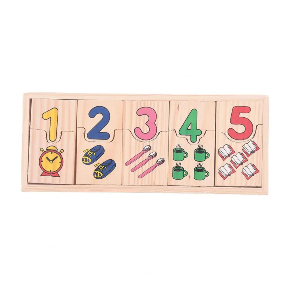 

1 Set Practical Parent-child Interactive Math Counting Matching Game Digital Matching Toy Durable Enhance Interest