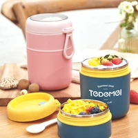 530ml710ml stainless steel lunch box drinking cup with spoon food thermal jar insulated soup thermos containers lunchbox